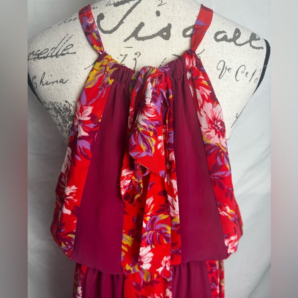 ModCloth Elegant Chiffon Maxi Dress. Size XL - Picture 8 of 13